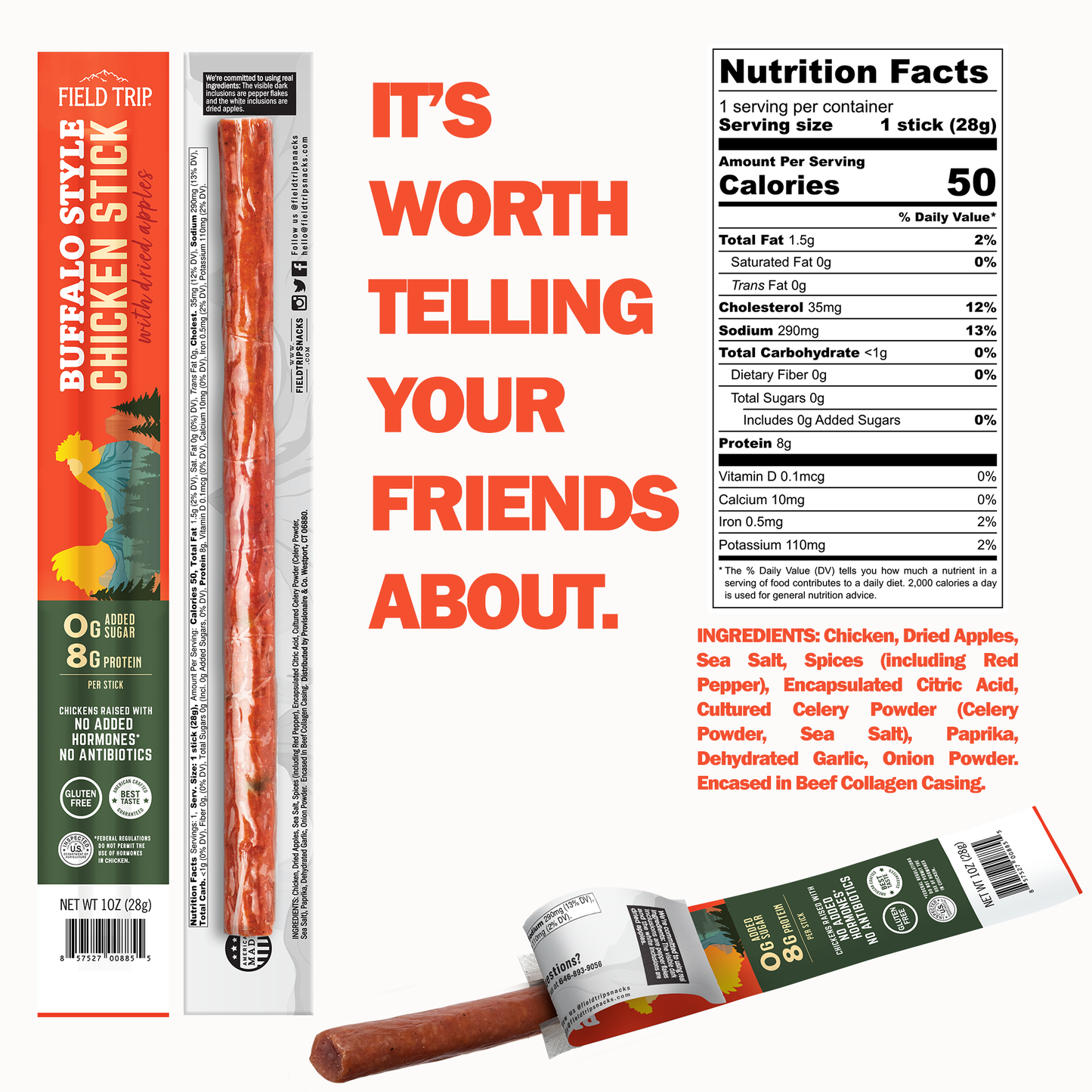 FIELD TRIP - Buffalo Style Chicken Stick (1oz)