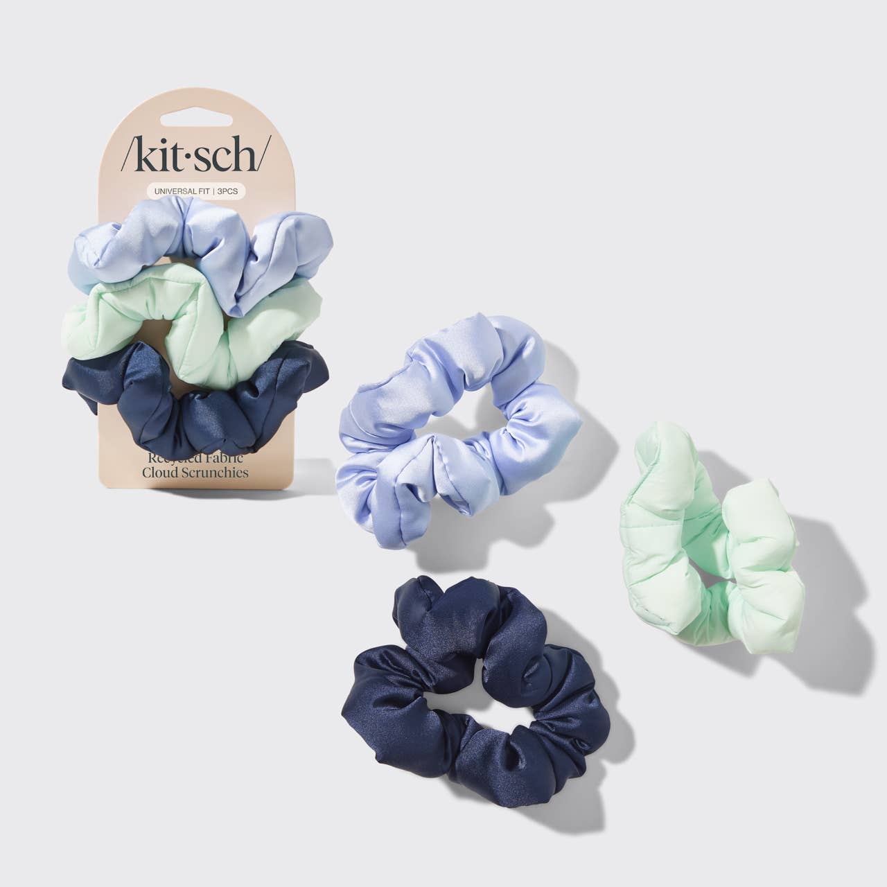 KITSCH - Cloud Scrunchies 3pc Set - Garden Bouquet