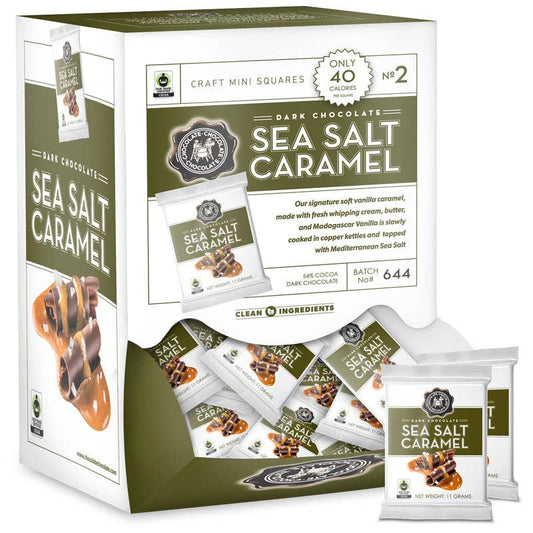 Dark Sea Salt Caramel Mini Square - 1pc