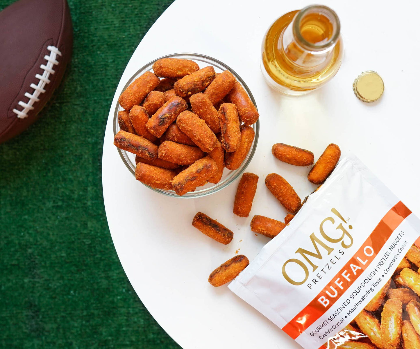 OMG! Pretzels - Buffalo Seasoned Sourdough Pretzel Nuggets