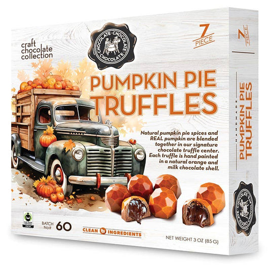 7pc Milk Chocolate Pumpkin Pie Truffles