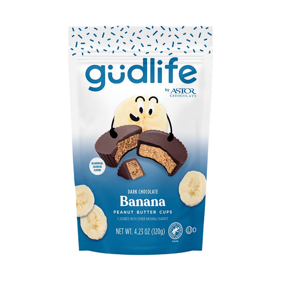 Gudlife Banana Peanut Butter Dark Chocolate Cups