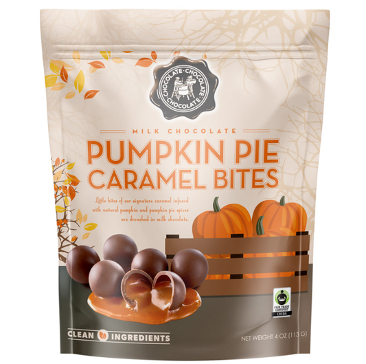 4oz Milk Chocolate Pumpkin Pie Caramel Bites