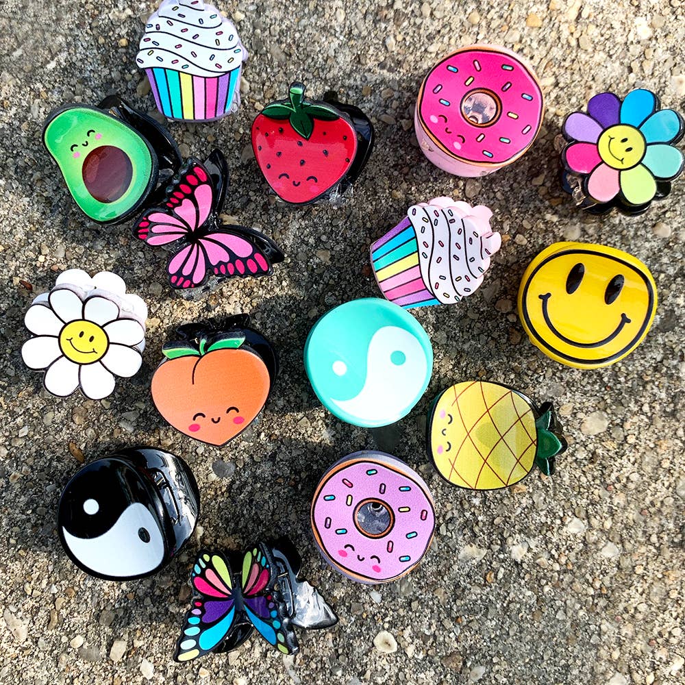 Mini Cupcake Claw Clips