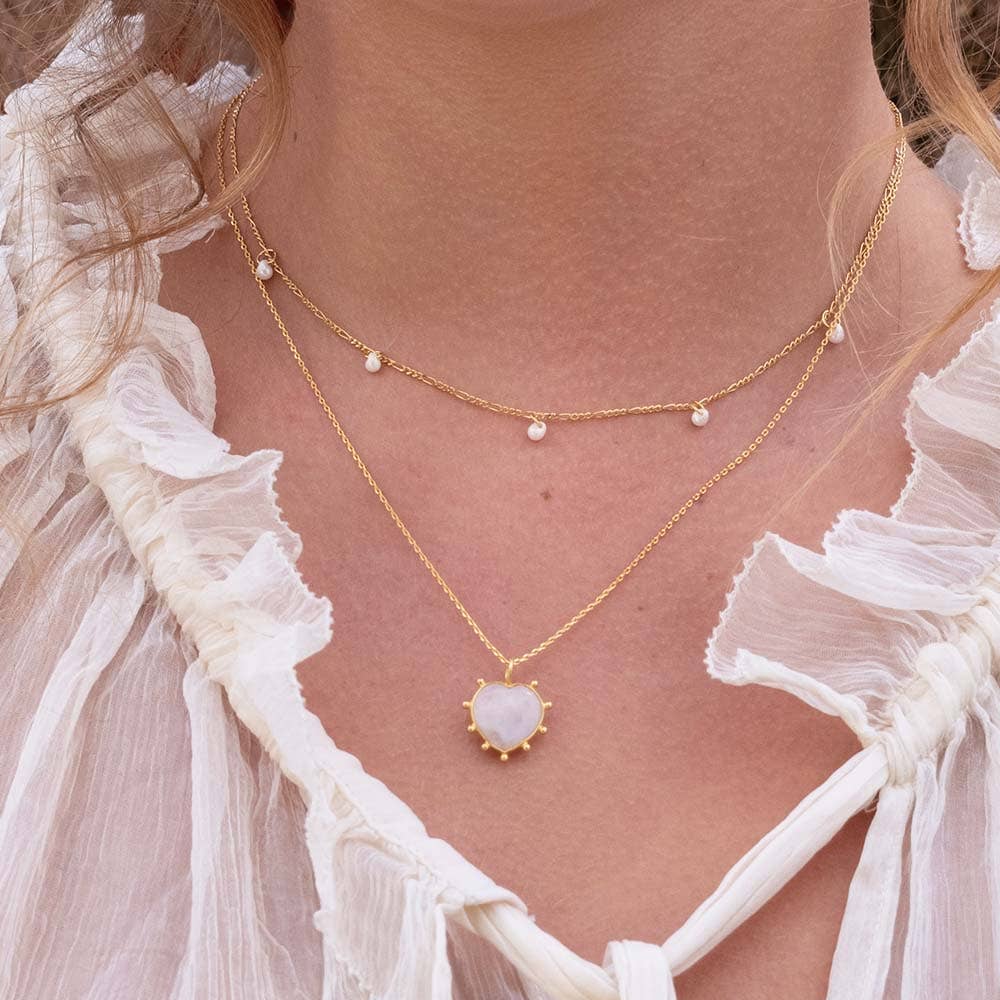 Amano Studio - Gemstone Heart Necklace