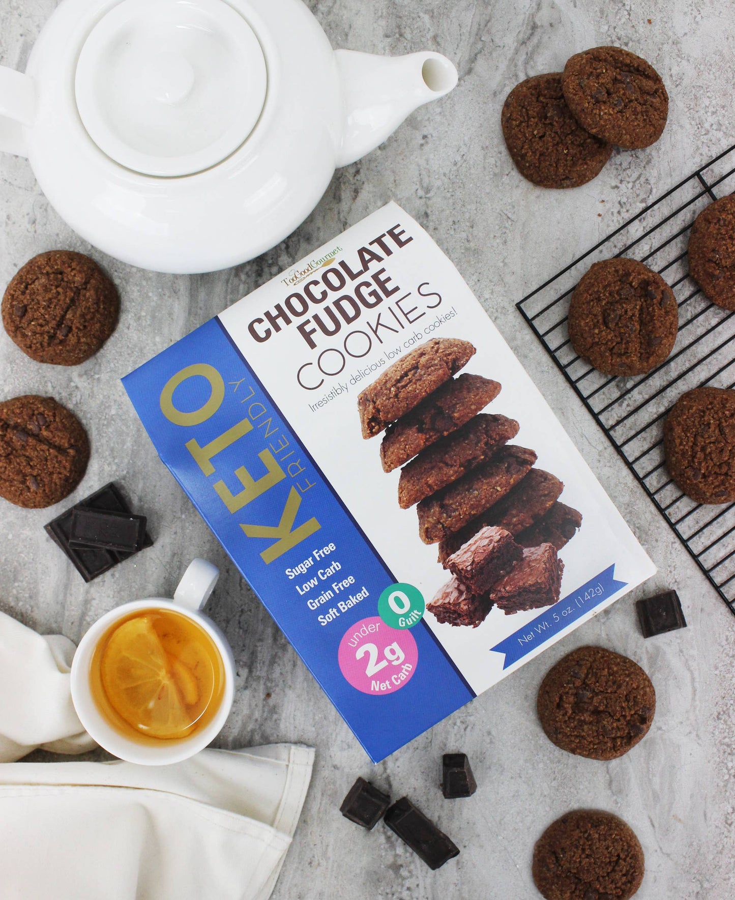 Too Good Gourmet - Keto Cookies (5oz) - Box 12 Count