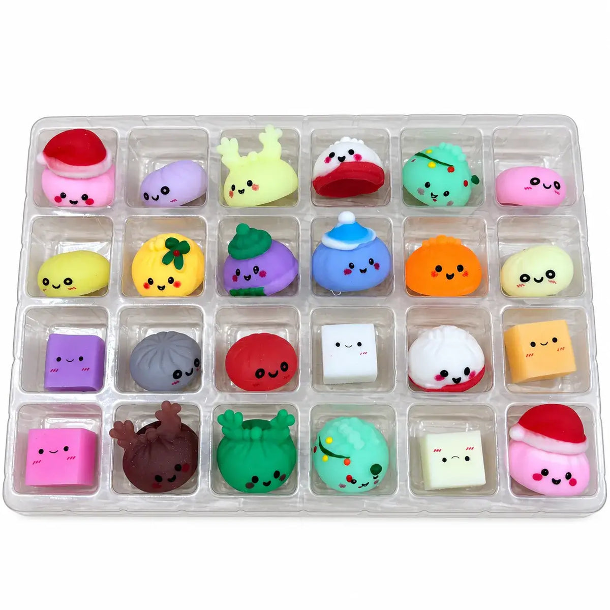 Accessiorie (We Pay All Duties) - 24-Day Christmas Emoji Dumpling Squishy Countdown Calendar