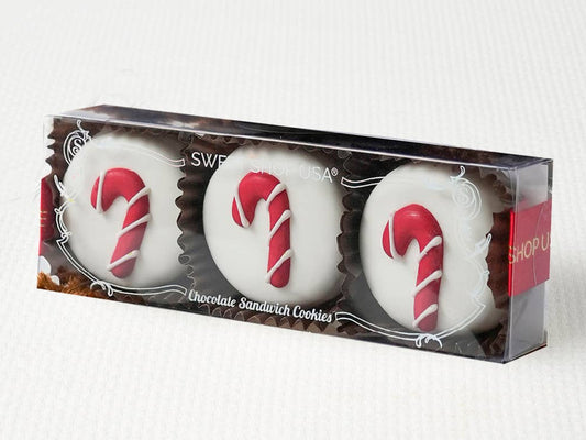 3pc 3oz Christmas Candy Cane Oreos