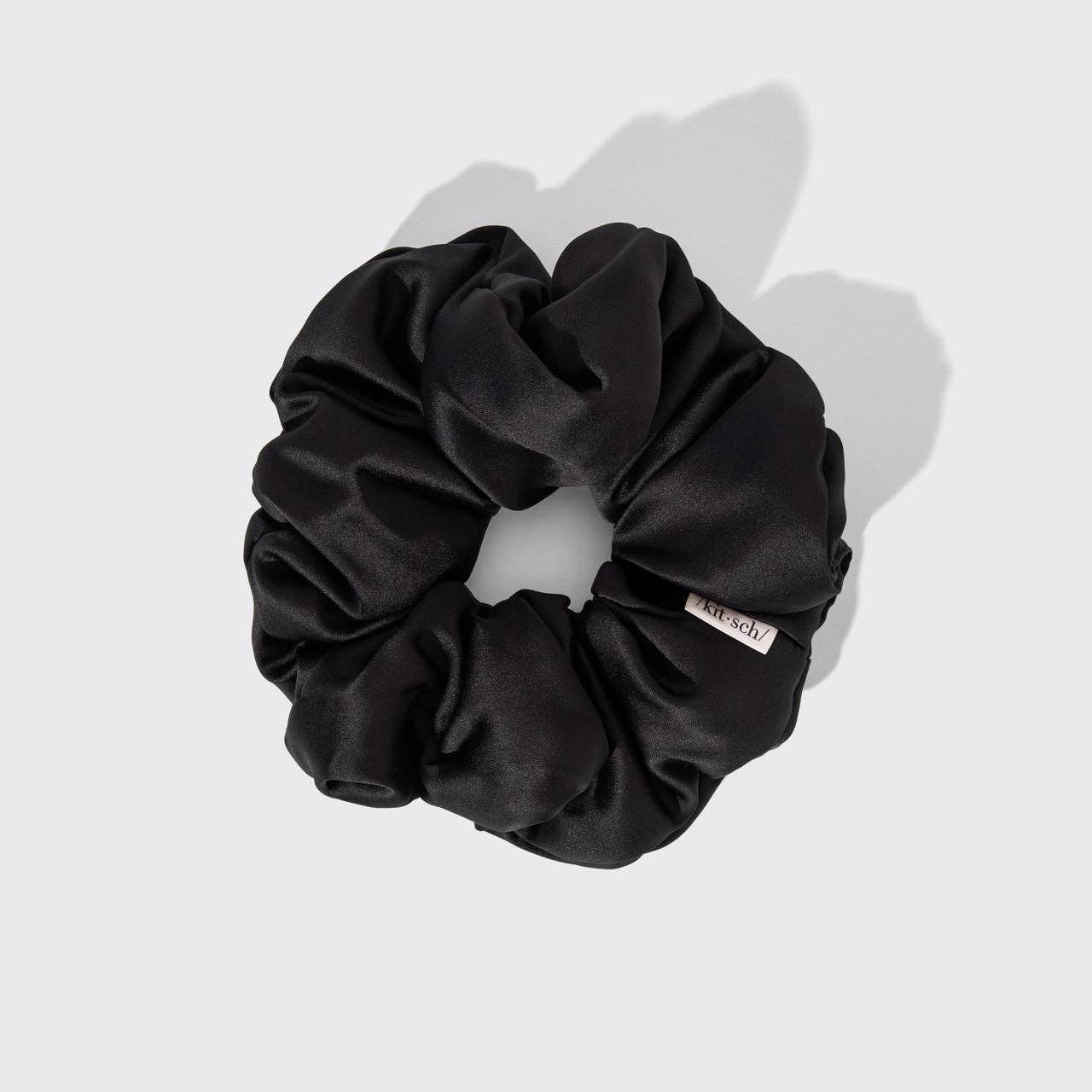 KITSCH - Pillow Scrunchies® in Satin 4pc - Black