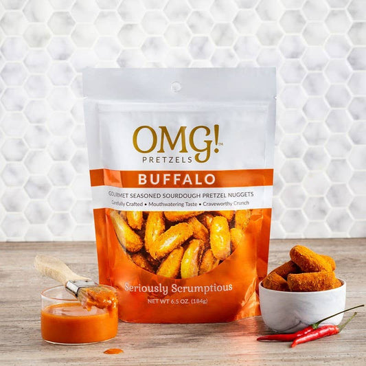 OMG! Pretzels - Buffalo Seasoned Sourdough Pretzel Nuggets