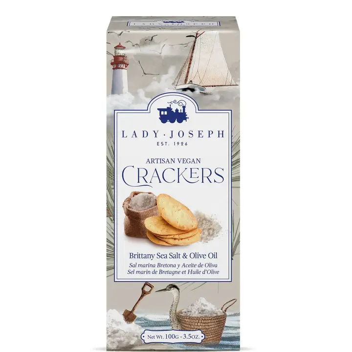 Crackers with Brittany Sea Salt & Olive Oil (Vegan Snack )