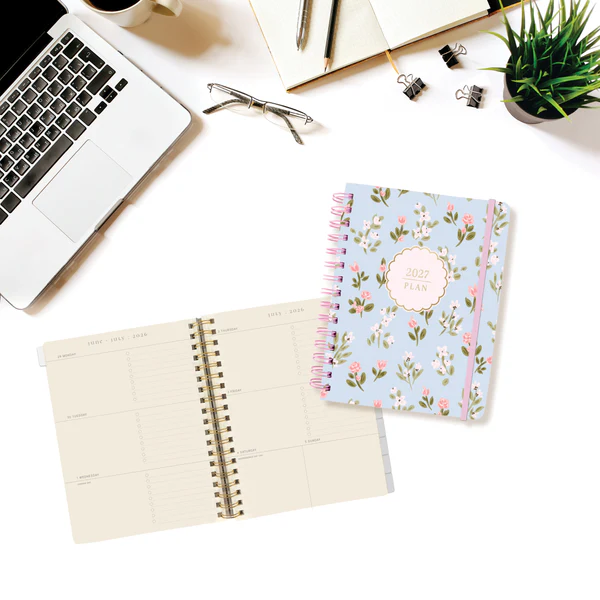 Floral 18-Month Hardbound Planner