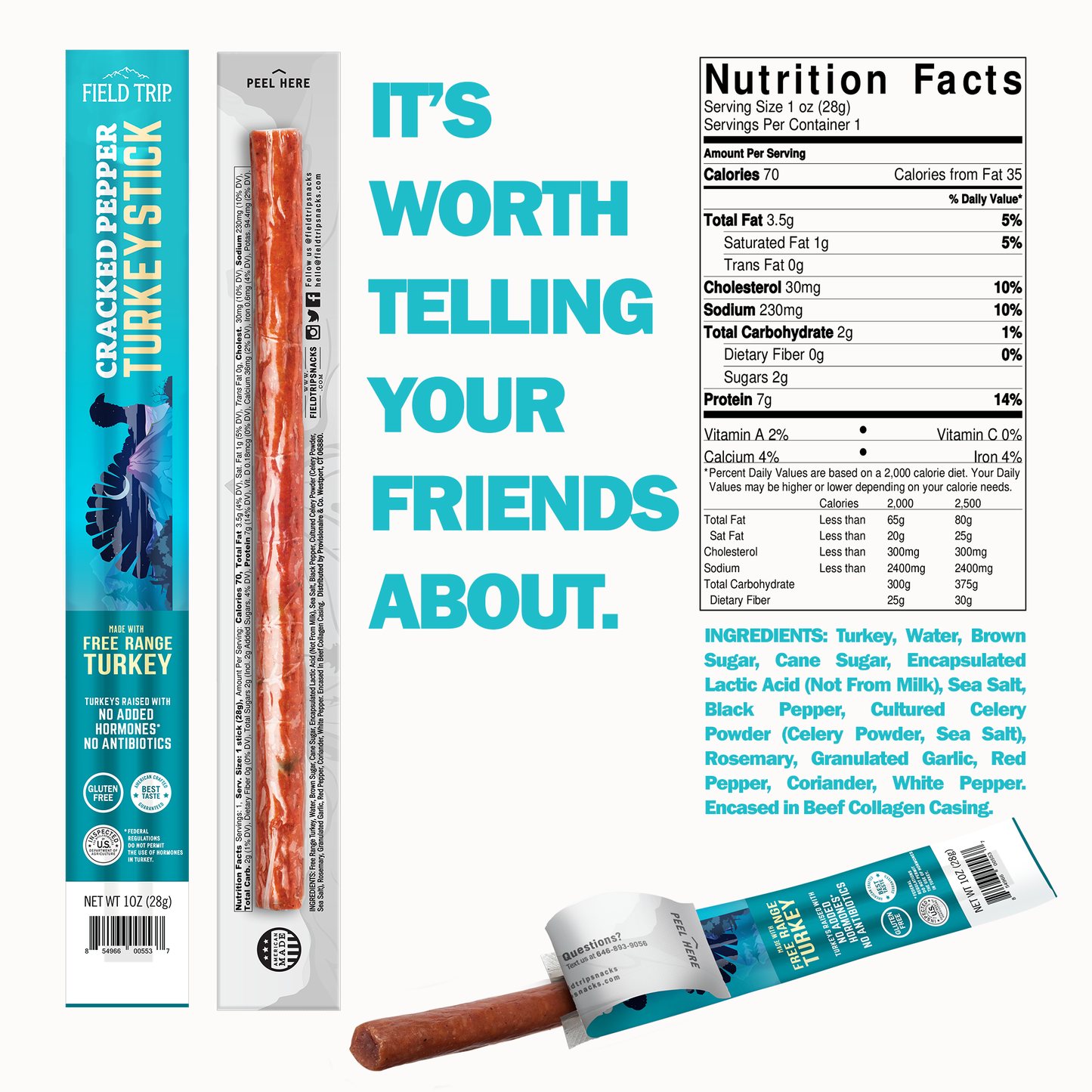 Cracked Pepper Turkey Stick (1oz)