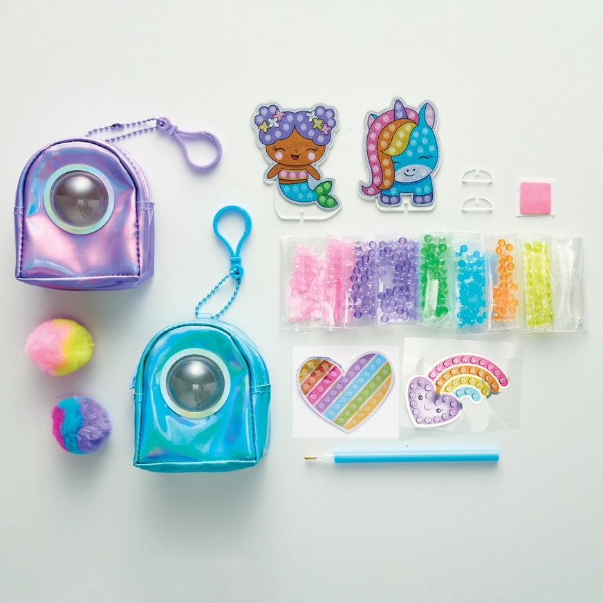 Bubble Gems Backpack Keychains Diamond Painting Kit
