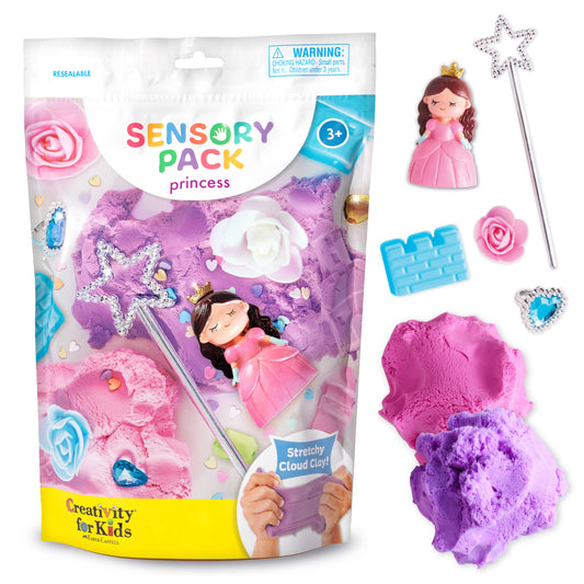 Faber-Castell / Creativity for Kids - Sensory Pack Princess On the Go Play Set for Kids