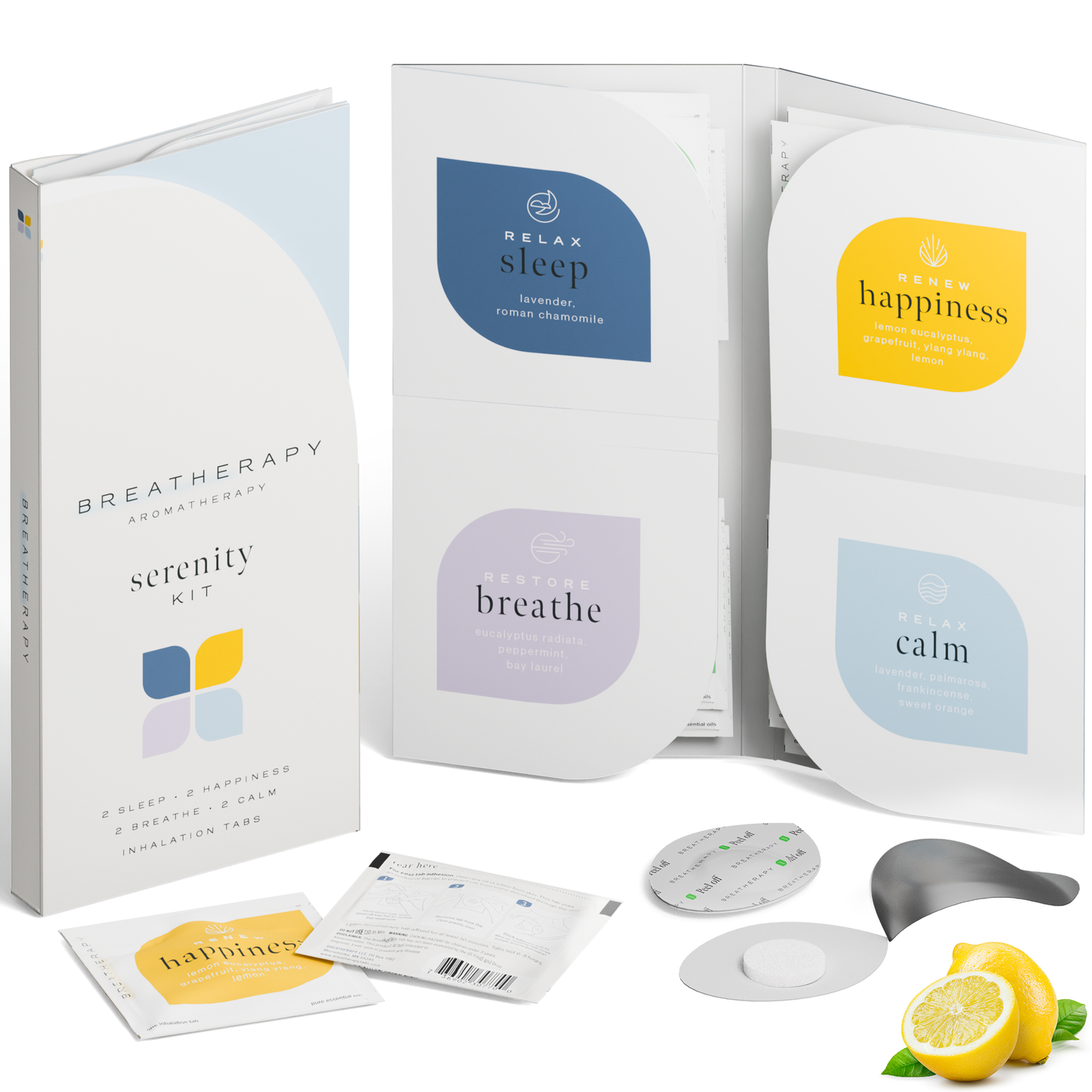 Breatherapy - SERENITY Sampler Kit Aromatherapy Inhaler Patches