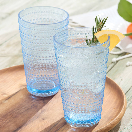 Certified International - Santa Fe  Blue Acrylic Ice Tea Glass 22 oz.