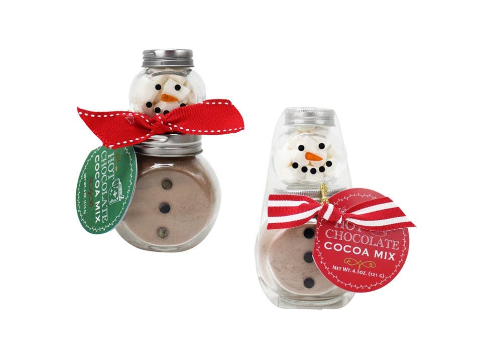 Mini Snowman Jar Cocoas, Striped Scarf 5oz Hot Cocoa