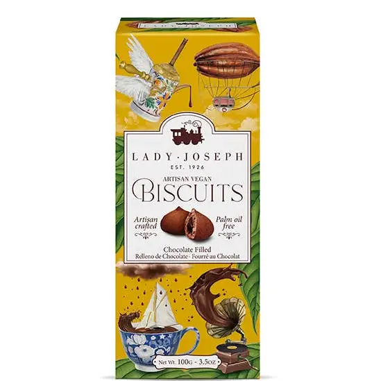 Vegan Chocolate Filled Cookies (Snack Biscuit Cookie)