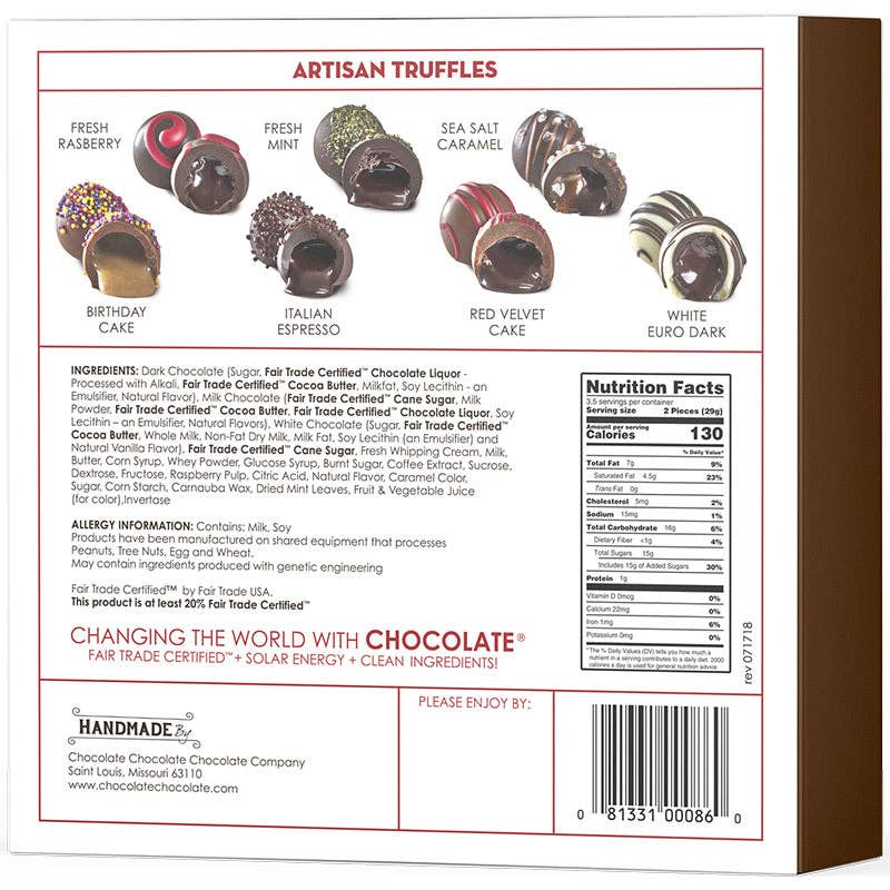 Chocolate Chocolate Chocolate Company - 7 PC Artisan Truffles (3.5 OZ) - CASE/12
