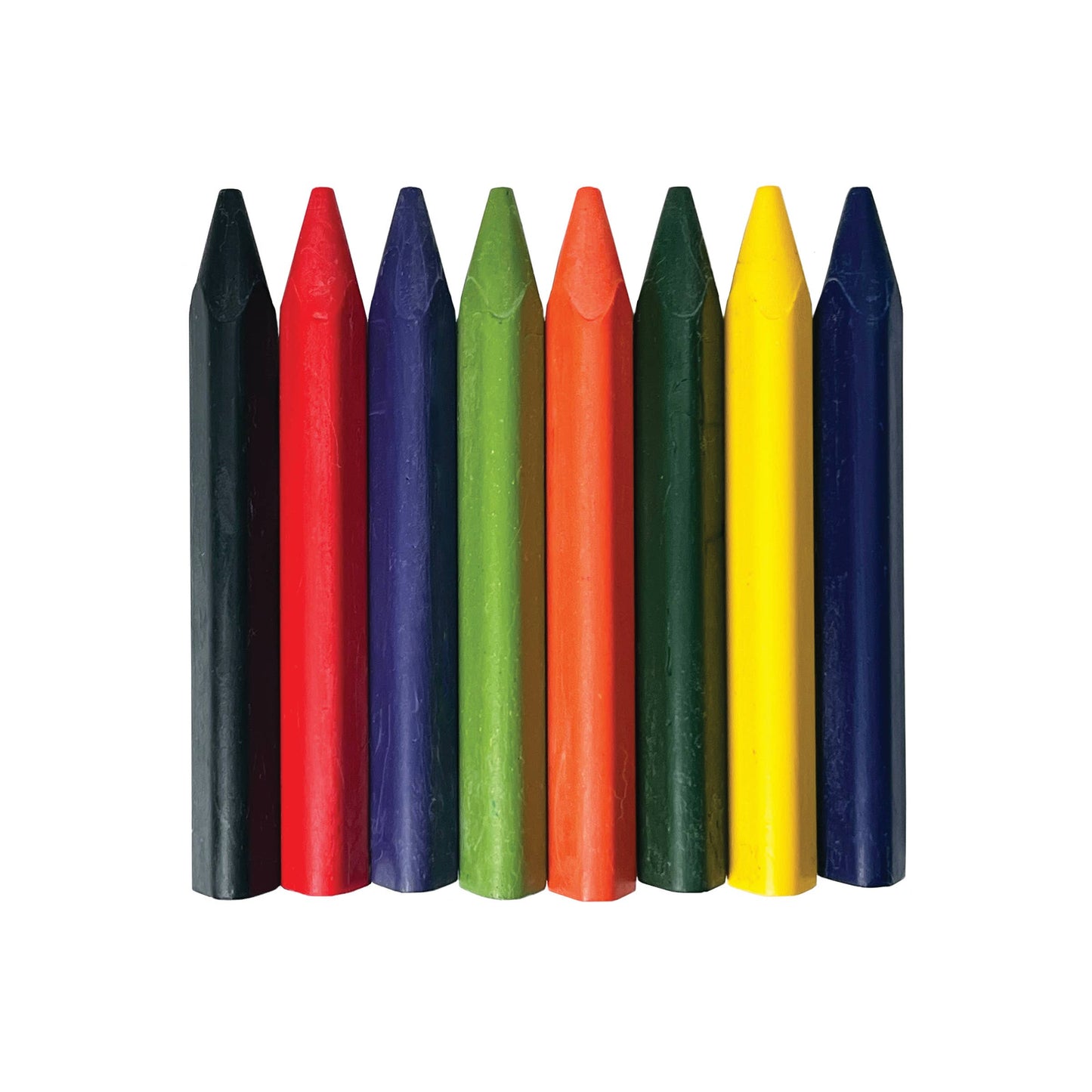 Extra Large - 8 Natural & Non-Toxic  Colors-Beeswax Crayons