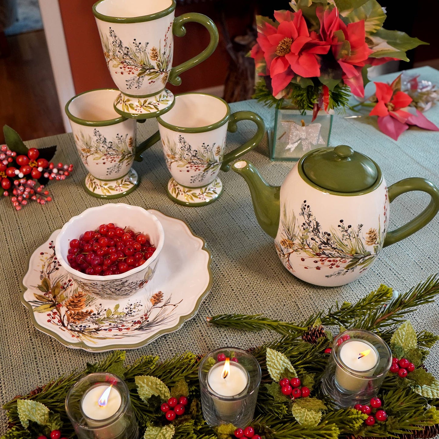 Winters Forest Christmas Ceramic Mug 16oz