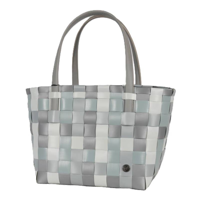 Color Block Recycled Handwoven Tote Bag - Elephant Mix