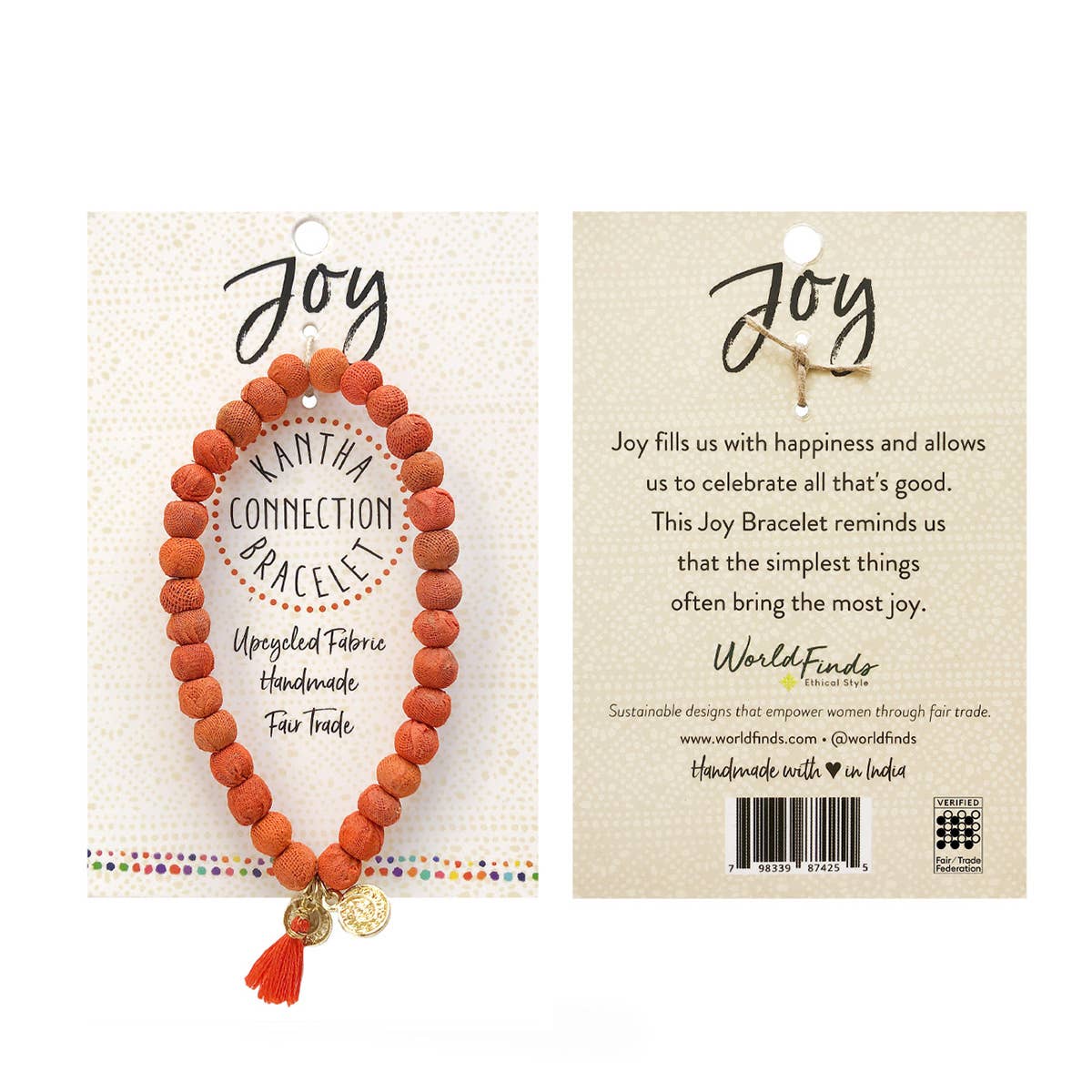 Joy • Kantha Connection Bracelet-WorldFinds