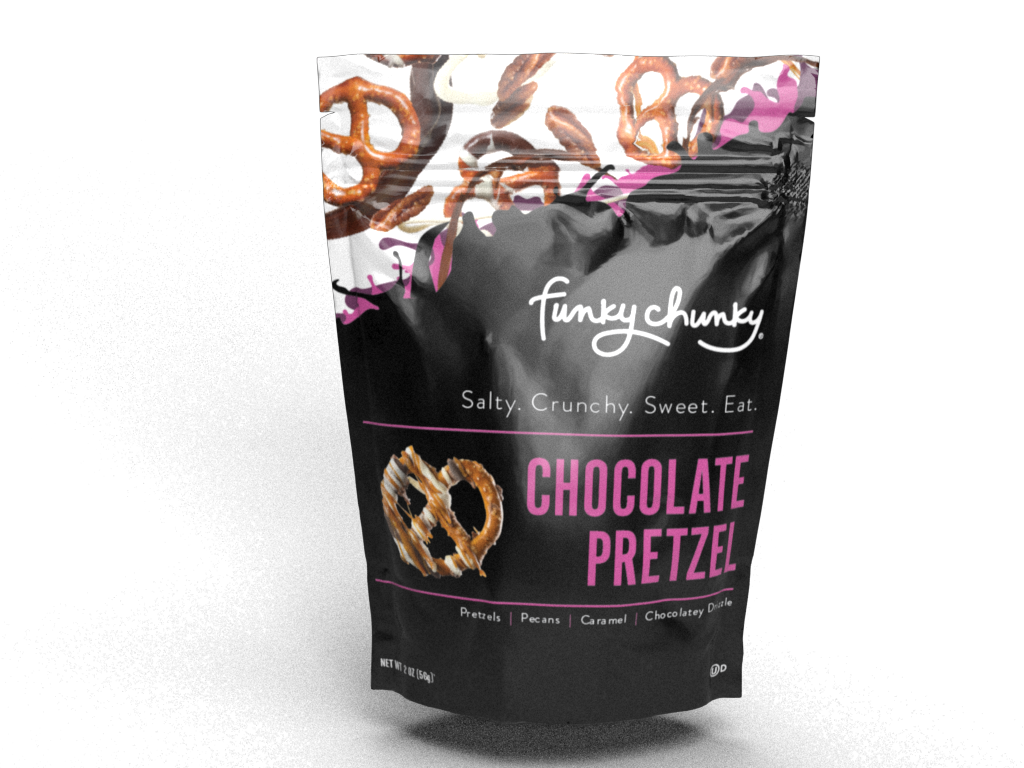 Funky Chunky - Chocolate Pretzel | Chocolate Pretzels | 2-ounce Bags