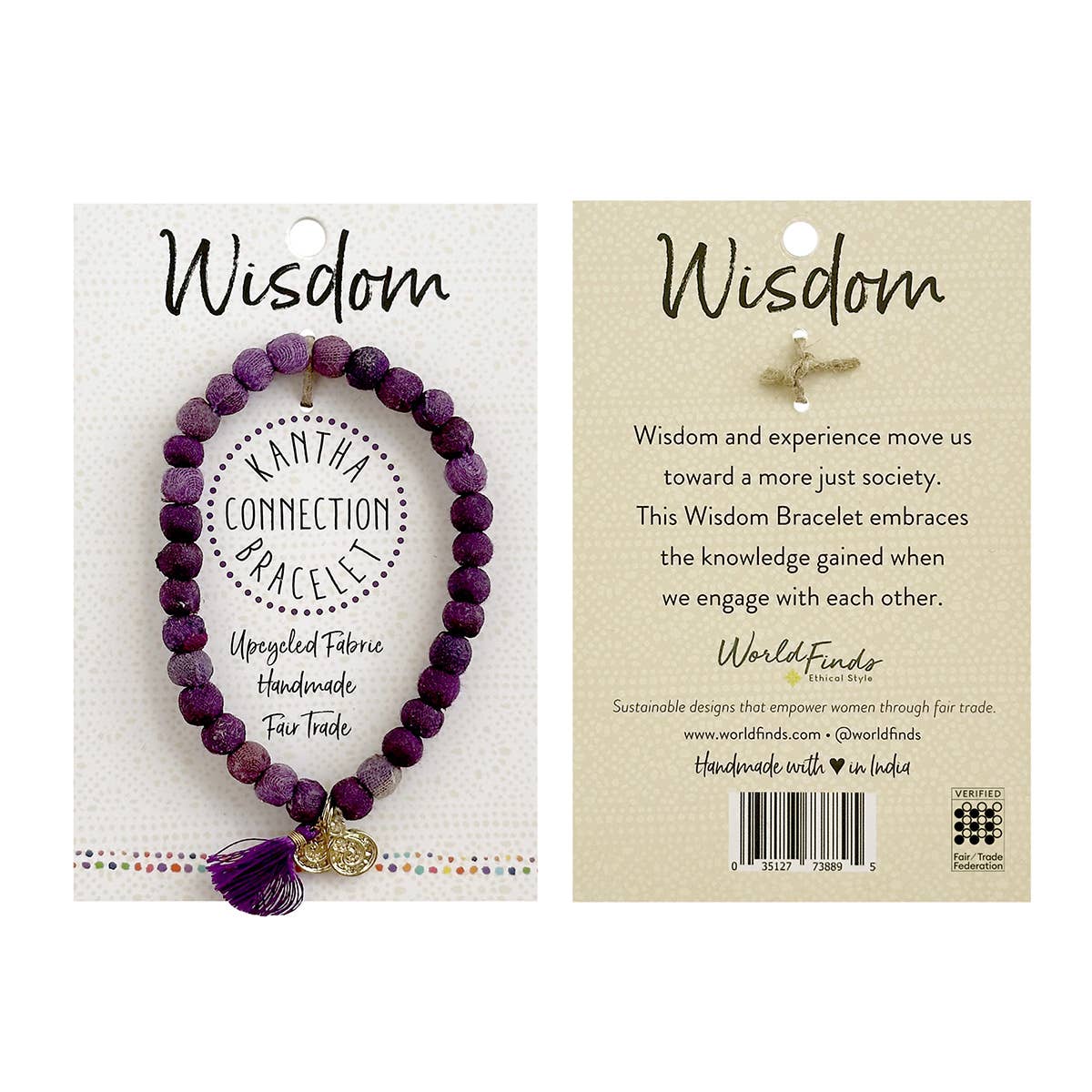 Wisdom • Kantha Connection Bracelet-WorldFinds