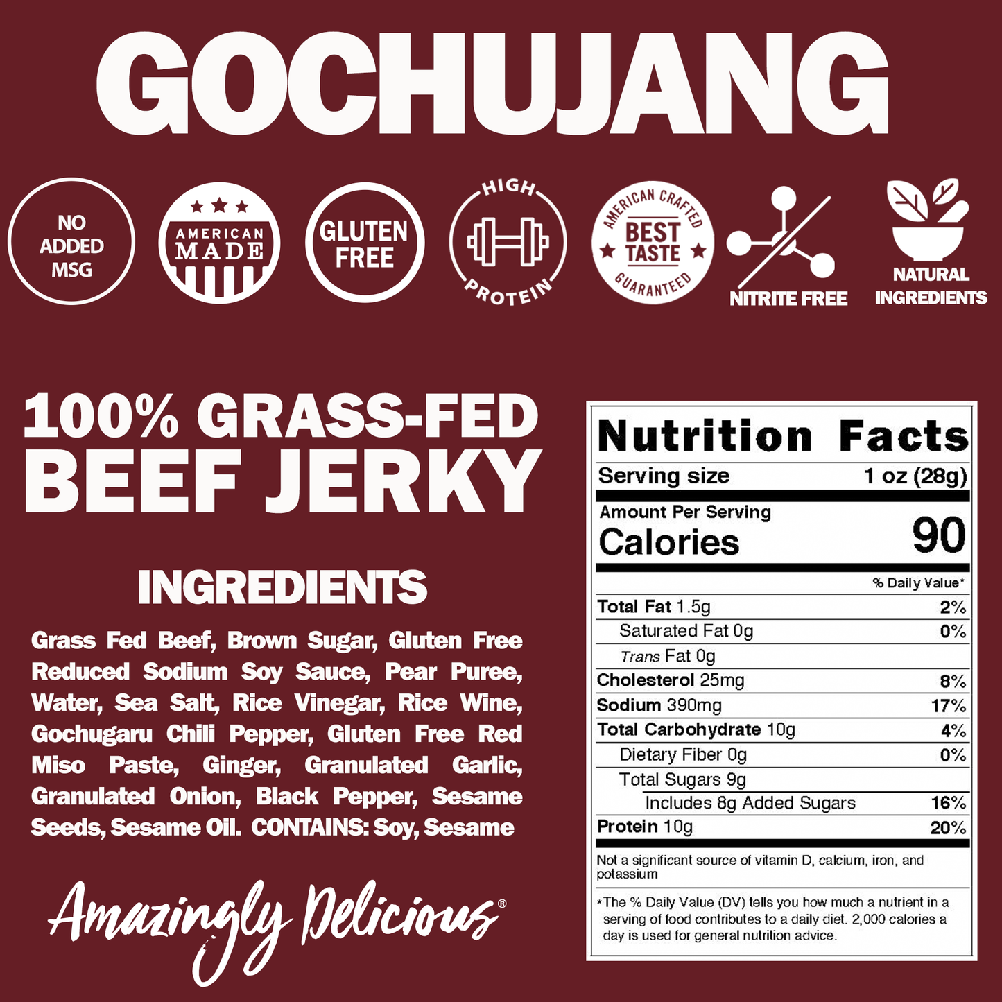 FIELD TRIP - Gochujang Beef Jerky (1oz)