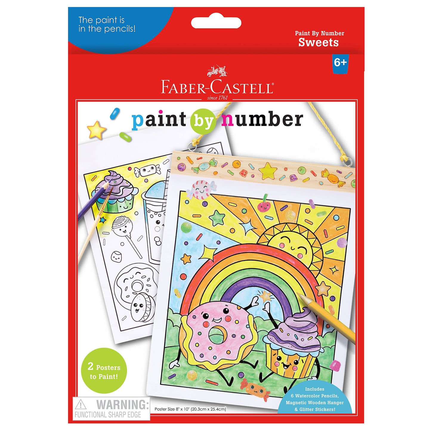 Paint by Numbers Hanging Wall Art Kit - Sweets
