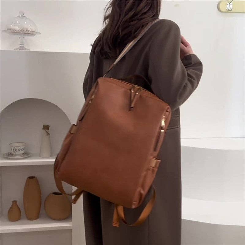 UZ Wholesale Store - Fashionable PU Large Capacity Backpack