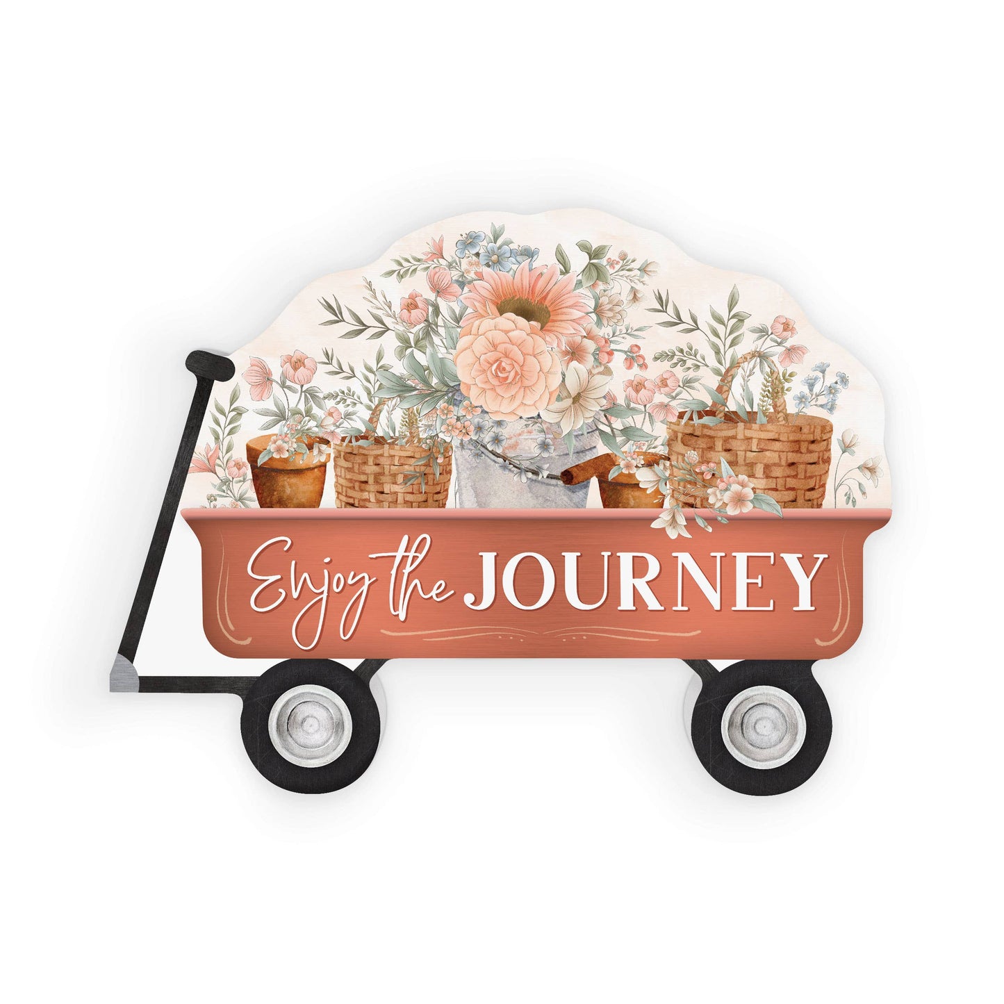 Enjoy The Journey Wagon Shape Décor