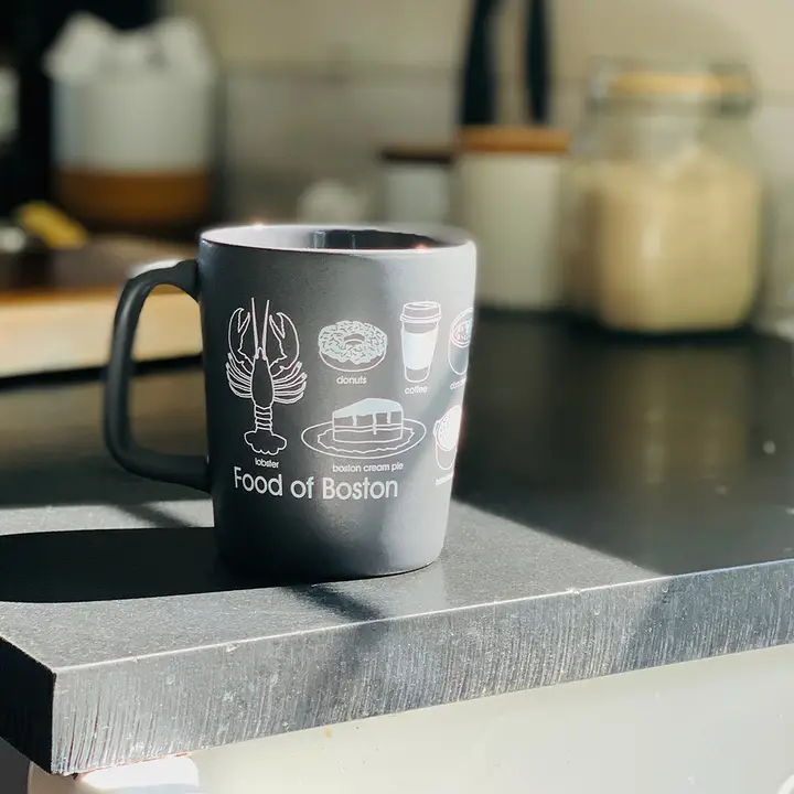 Boston Foodie Mug – 11 oz Ceramic, USA Printed