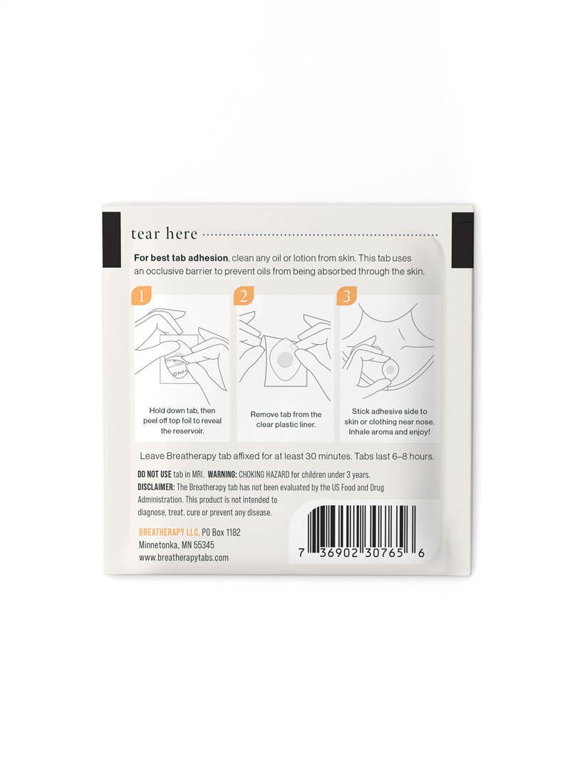 Breatherapy - PEACE Mindfulness Aromatherapy Inhalation Patches (8pack)