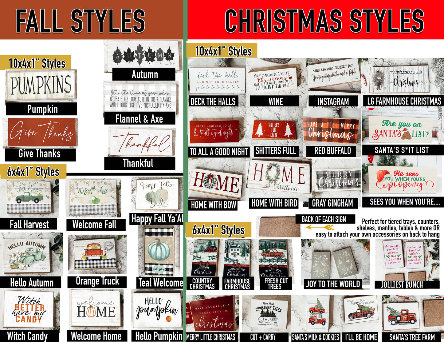 Gia Roma - Have Yourself a Merry Little Christmas, Wooden Holiday Signs