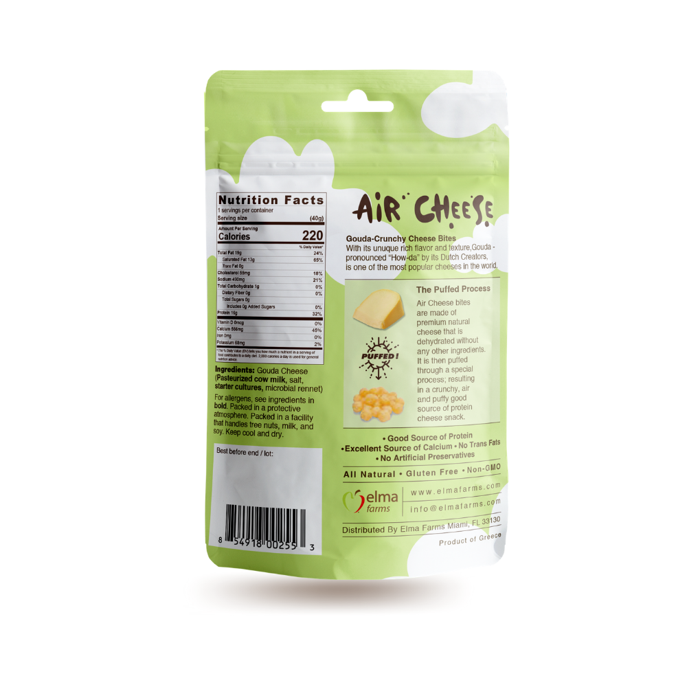 POSHI - Air Cheese -  Gouda 1.42oz/48ct
