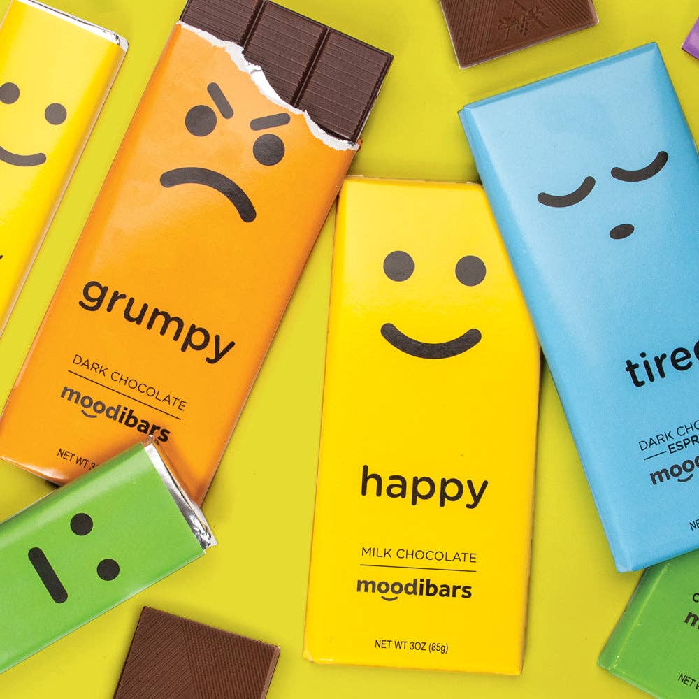 BE POSITIVE! - Moodibar Gourmet Belgian Chocolate 3-Bar Pack