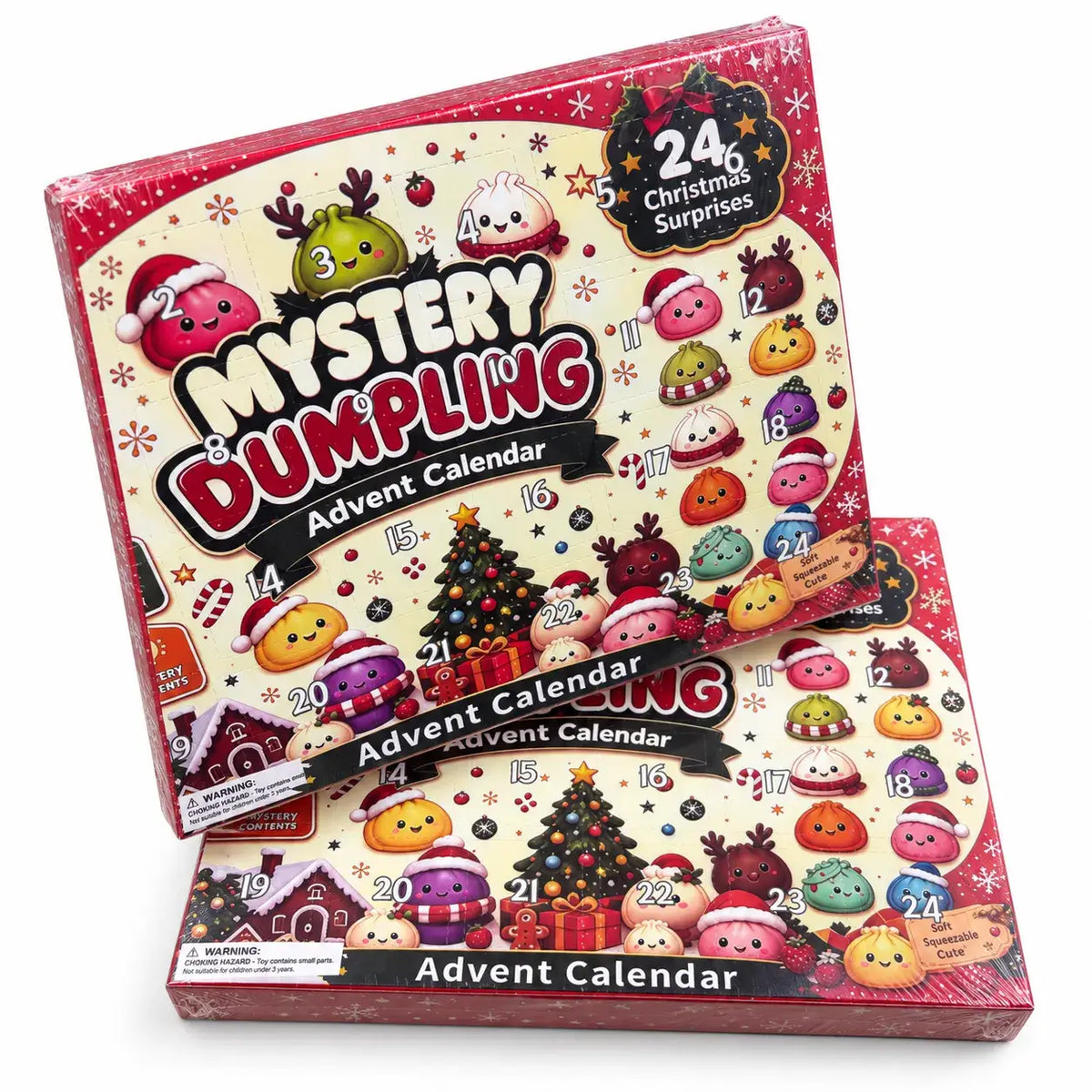 Accessiorie (We Pay All Duties) - 24-Day Christmas Emoji Dumpling Squishy Countdown Calendar