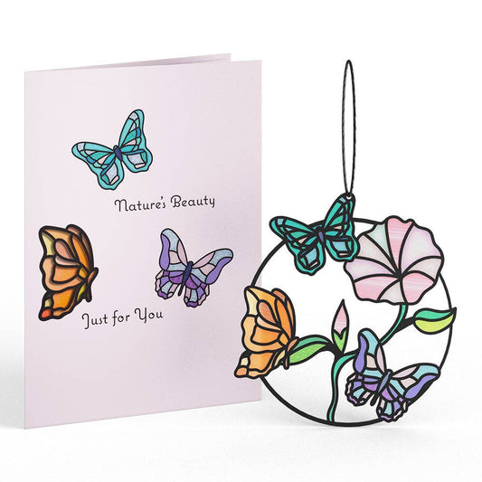 Nature's Beauty Butterfly Suncatcher Card 5x7"