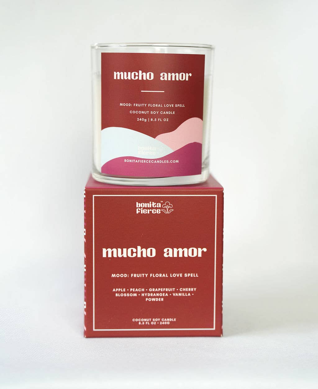 Bonita Fierce Candles - Mucho Amor Candle: 8.5 oz