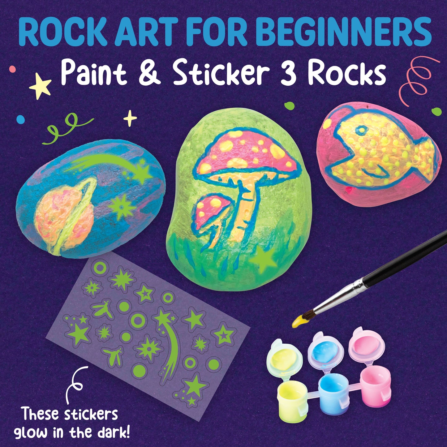 Glow in the Dark Rock Painting Kit