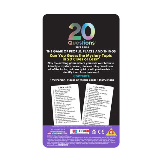 20 Questions Game Tin