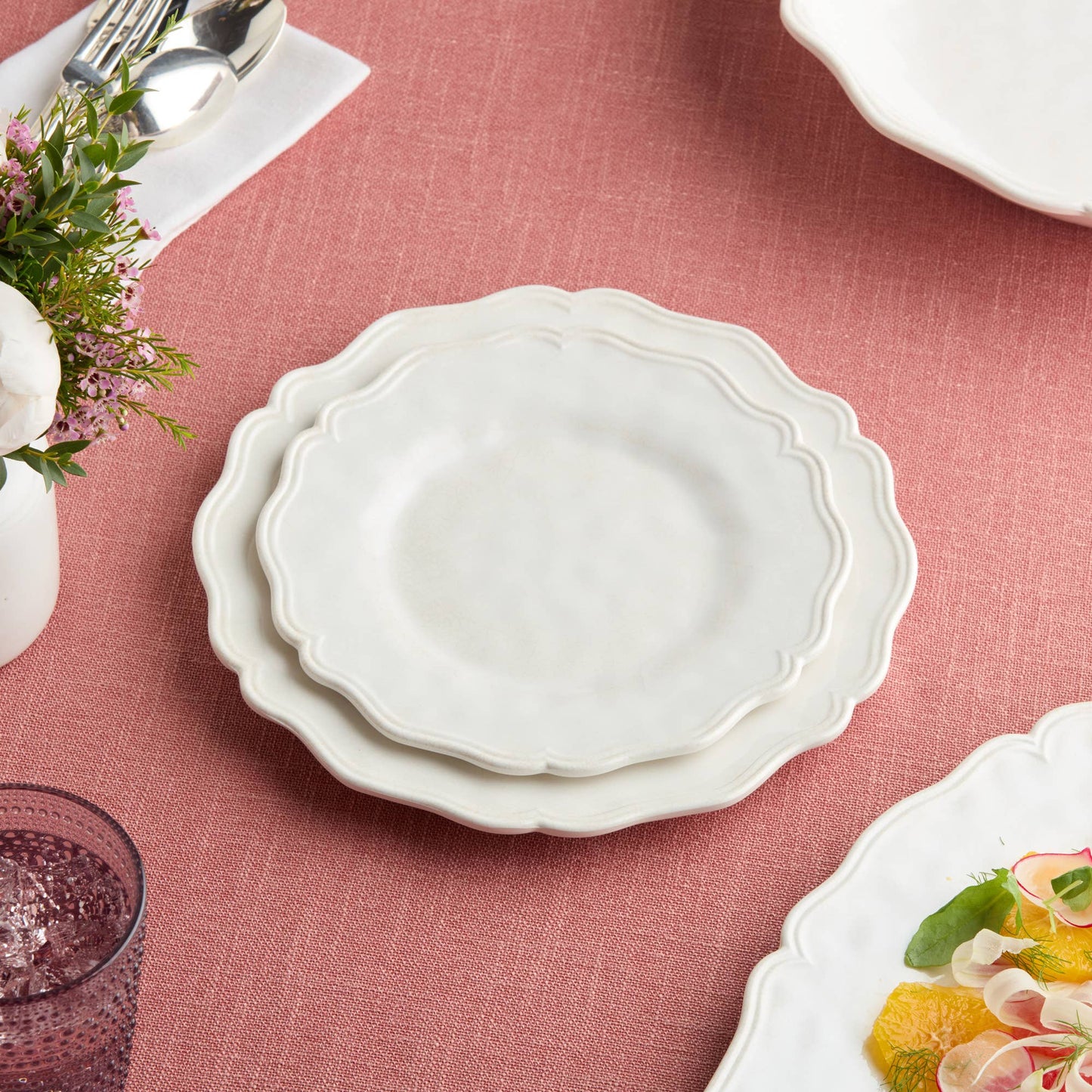 Isabella Cream Dinner Plate 11"