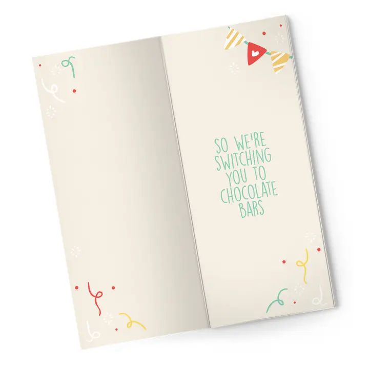 Happy Birthday Card - You're a Fire Hazard Chocolate Bar + Greeting Card