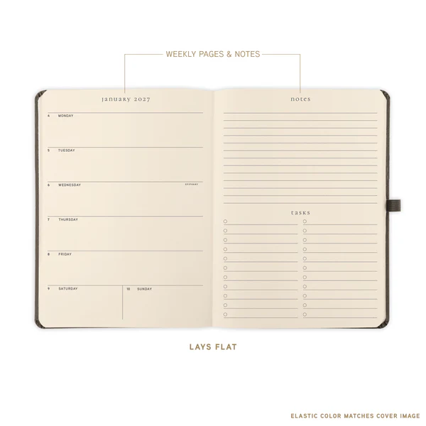 Sage 18-Month Fabric-Bound Planner