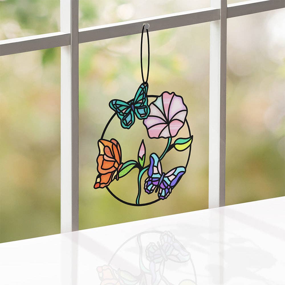 Nature's Beauty Butterfly Suncatcher Card 5x7"