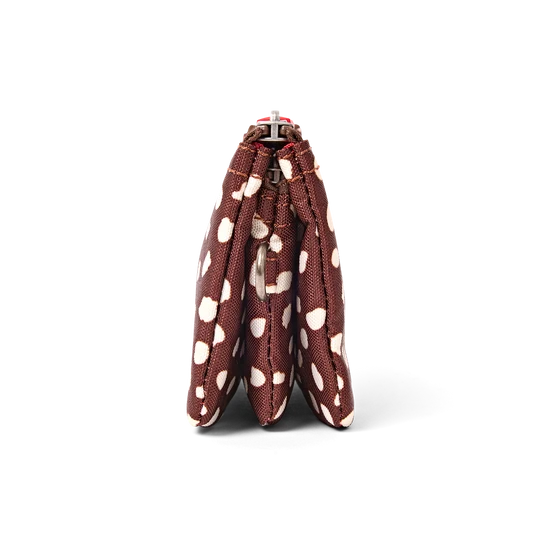 Carnaby Wallet Small in Brown Dot