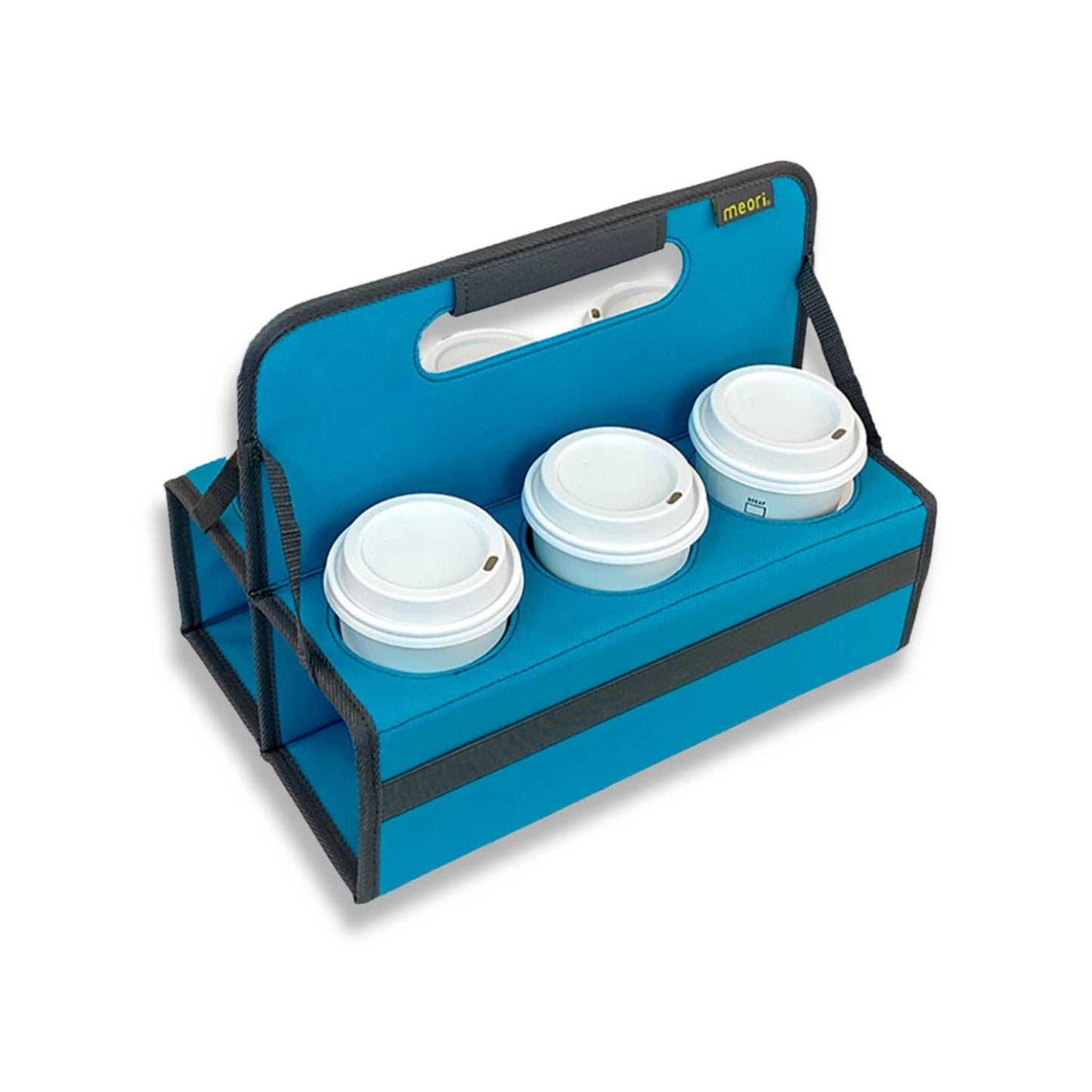 4 Cup Collapsible Reusable Drink Carrier - Marine Blue